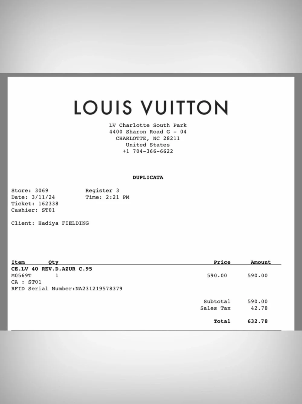 LV Initiales 40mm Reversible Belt - Picture 6 of 6